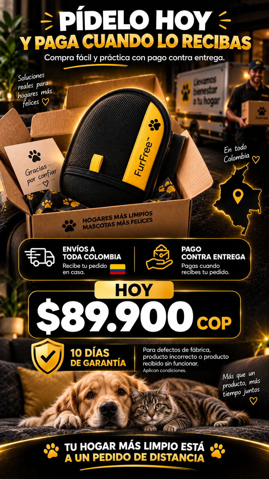 Guante Quitapelusa Y Pelos Para Mascotas